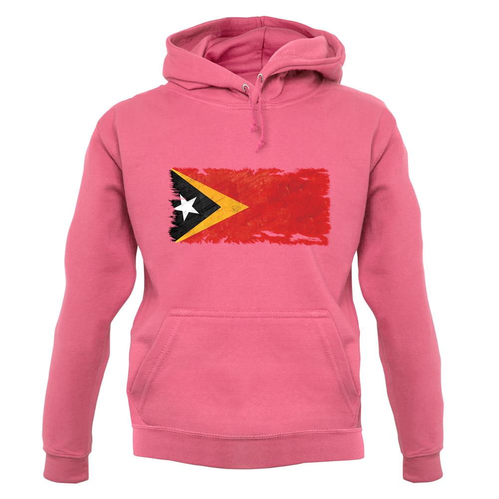 East Timor Grunge Style Flag unisex hoodie