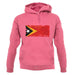 East Timor Grunge Style Flag unisex hoodie