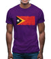 East Timor Grunge Style Flag Mens T-Shirt