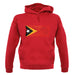 East Timor Grunge Style Flag unisex hoodie