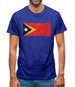 East Timor Grunge Style Flag Mens T-Shirt