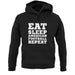 Eat Sleep American Football Repeat unisex hoodie