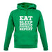 Eat Sleep American Football Repeat unisex hoodie