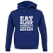 Eat Sleep American Football Repeat unisex hoodie