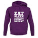 Eat Sleep American Football Repeat unisex hoodie