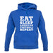 Eat Sleep American Football Repeat unisex hoodie