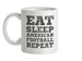 Eat Sleep American Football Repeat Ceramic Mug