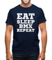 Eat Sleep Bmx Repeat Mens T-Shirt