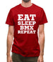 Eat Sleep Bmx Repeat Mens T-Shirt