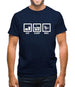 Eat Sleep Bmx Mens T-Shirt