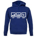 Eat Sleep Bmx unisex hoodie