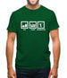 Eat Sleep Badminton Mens T-Shirt