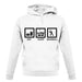 Eat Sleep Baseball unisex hoodie