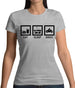 Eat Sleep Bikes Womens T-Shirt