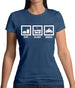 Eat Sleep Bikes Womens T-Shirt