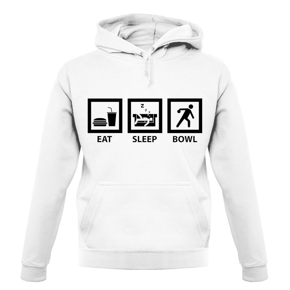 Eat Sleep Bowl unisex hoodie