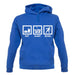 Eat Sleep Bowl unisex hoodie