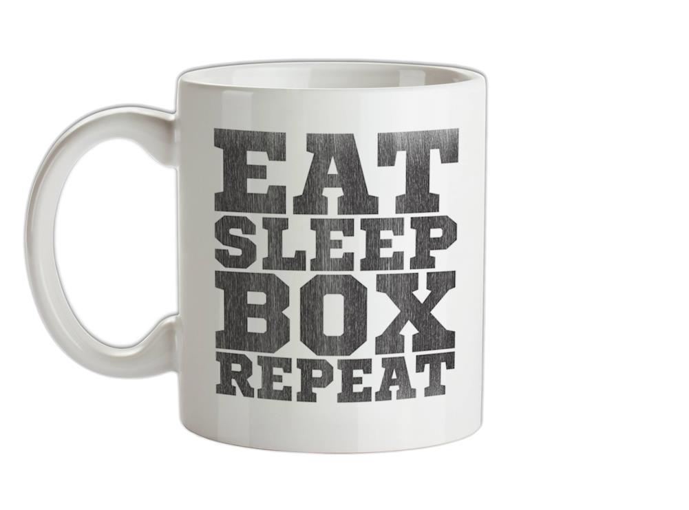 Eat Sleep Box REPEAT Ceramic Mug