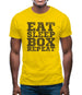Eat Sleep Box REPEAT Mens T-Shirt