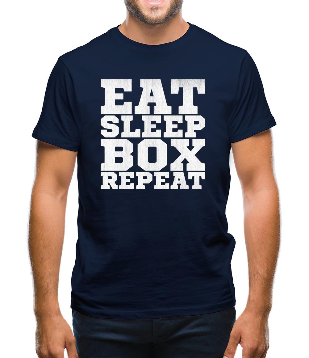 Eat Sleep Box REPEAT Mens T-Shirt