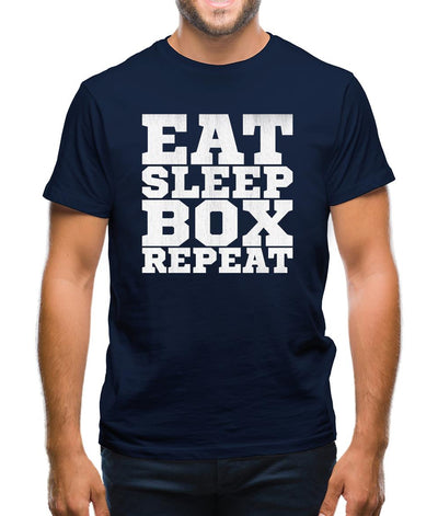 Eat Sleep Box REPEAT Mens T-Shirt
