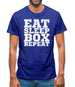 Eat Sleep Box REPEAT Mens T-Shirt