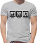 Dressdown Eat Sleep Cricket Mens T-Shirt