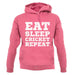 Eat Sleep Cricket Repeat unisex hoodie