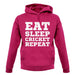 Eat Sleep Cricket Repeat unisex hoodie