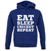 Eat Sleep Cricket Repeat unisex hoodie
