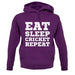 Eat Sleep Cricket Repeat unisex hoodie