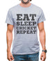 Eat Sleep Cricket Repeat Mens T-Shirt