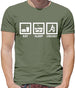 Dressdown Eat Sleep Cricket Mens T-Shirt