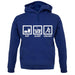 Dressdown Eat Sleep Cricket Unisex Hoodie