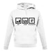 Eat Sleep Cyclocross unisex hoodie