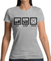 Eat Sleep Drum (Drummer) Womens T-Shirt