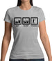 Eat Sleep Frisbee Womens T-Shirt