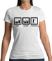 Eat Sleep Frisbee Womens T-Shirt