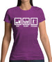 Eat Sleep Frisbee Womens T-Shirt