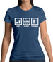 Eat Sleep Frisbee Womens T-Shirt