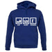 Eat Sleep Frisbee unisex hoodie