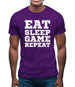 Eat Sleep Game Repeat Mens T-Shirt