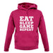 Eat Sleep Game Repeat unisex hoodie