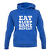 Eat Sleep Game Repeat unisex hoodie