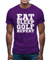 Eat Sleep Golf Repeat Mens T-Shirt