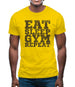 Eat Sleep Gym REPEAT Mens T-Shirt