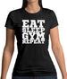 Eat Sleep Gym REPEAT Womens T-Shirt