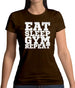 Eat Sleep Gym REPEAT Womens T-Shirt