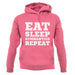 Eat Sleep Gymnastics Repeat unisex hoodie