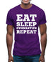 Eat Sleep Gymnastics Repeat Mens T-Shirt